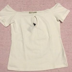 White off the shoulder